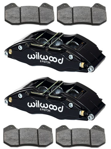 NEW WILWOOD DYNAPRO 6 BRAKE CALIPERS & PADS,DP6,FOR 0.81" ROTORS,3",LEFT & RIGHT
