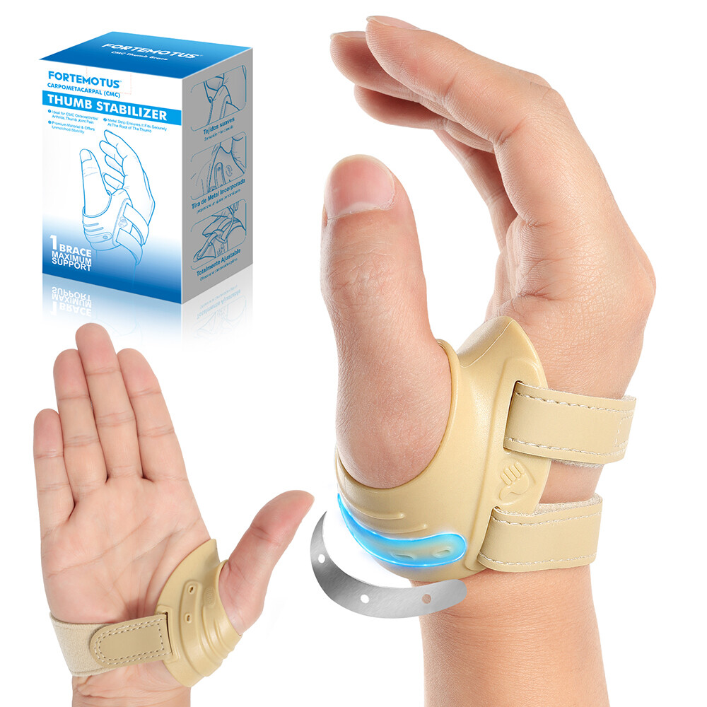 CMC Joint Thumb Support Stabilizer Brace Arthritis Spica Splint Fortemotus