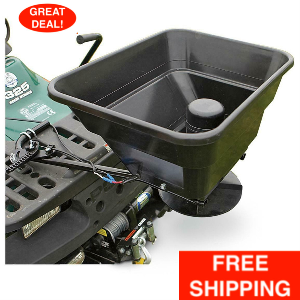 80 Lb Guide Gear UTV ATV Fertilizer Salt Sand Spreader Winter Seed Seeder Farm