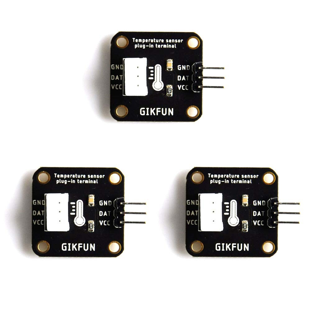 Gikfun DS18B20 Waterproof Digital Temperature Sensor with Adapter Module for Ard