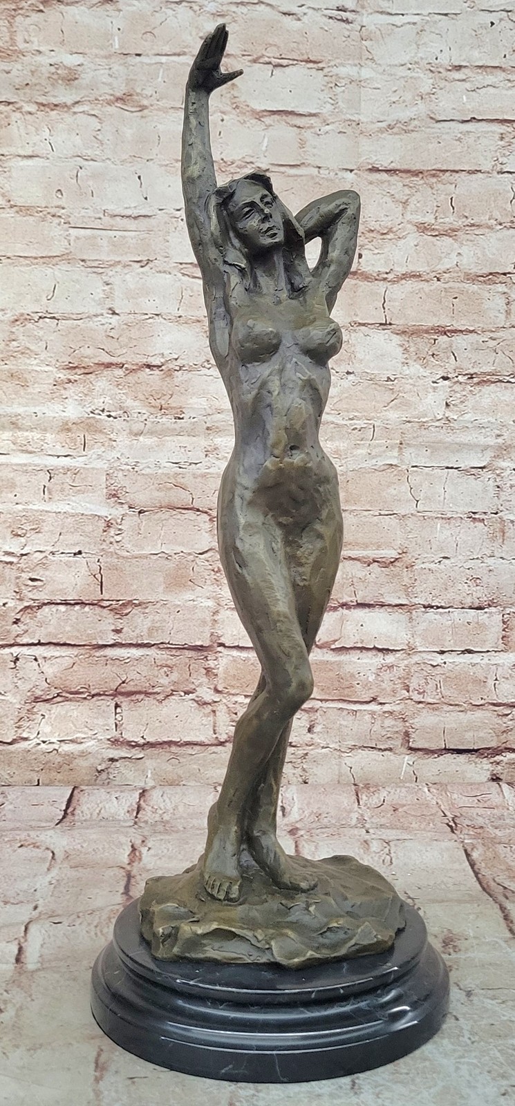 Collectible Statue sculpture Children ABSTRACT FEMALE , PURE BRONZE HOME OFFICE