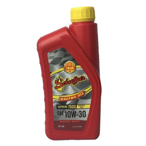 10W-30 DIESEL PARA-SYNTHETIC MOTOR OIL EXTRA ZINC SCHAEFFER SUPREME 7000 12 QTS