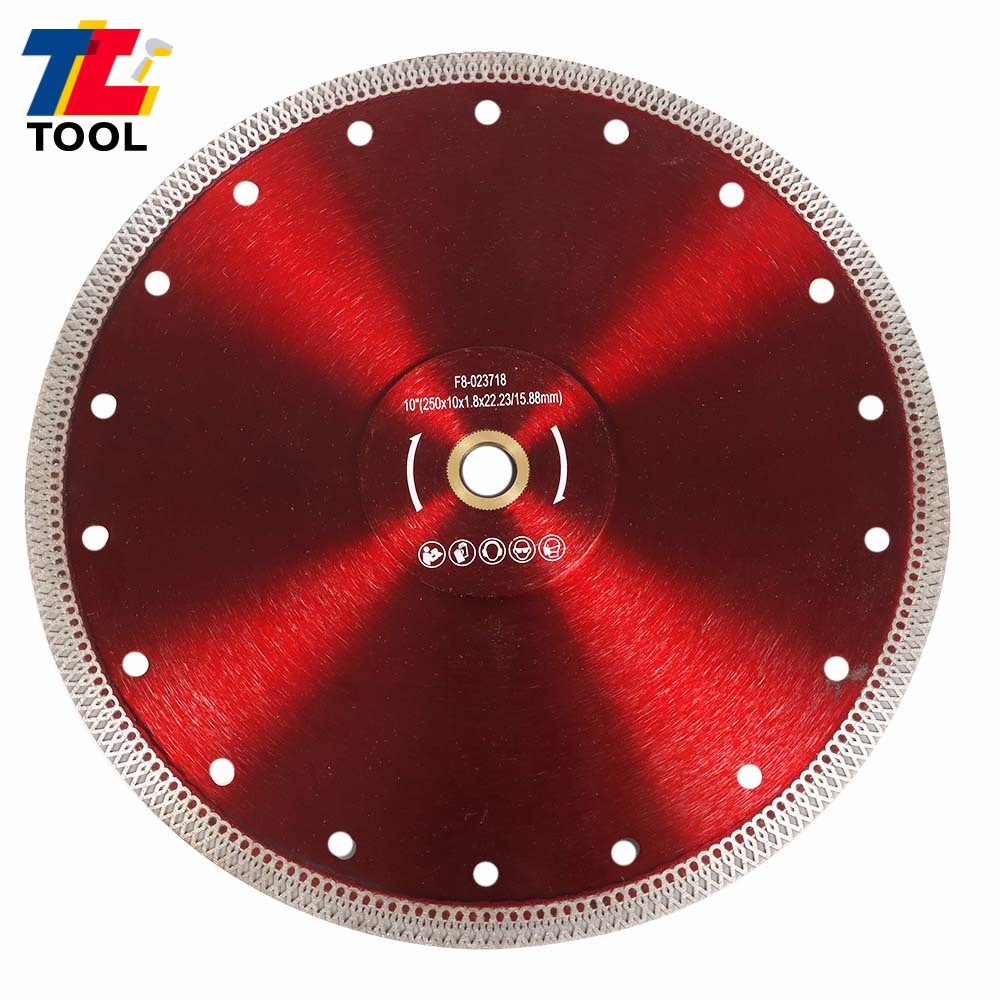 10" Saw Blade For Cutting Porcelain Tile Ceramic Granite Marble Brick