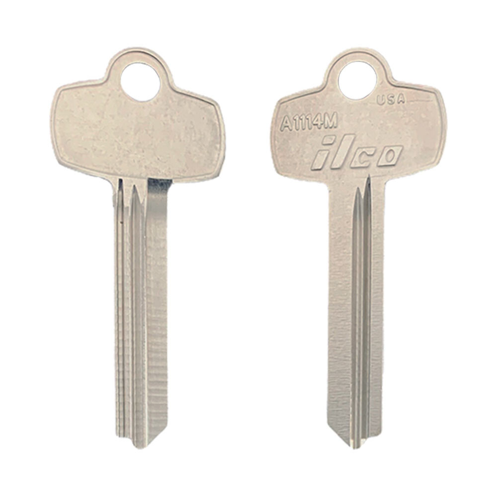 A1114M, 1A1M1 Key Blank 6-Pin Nickel
