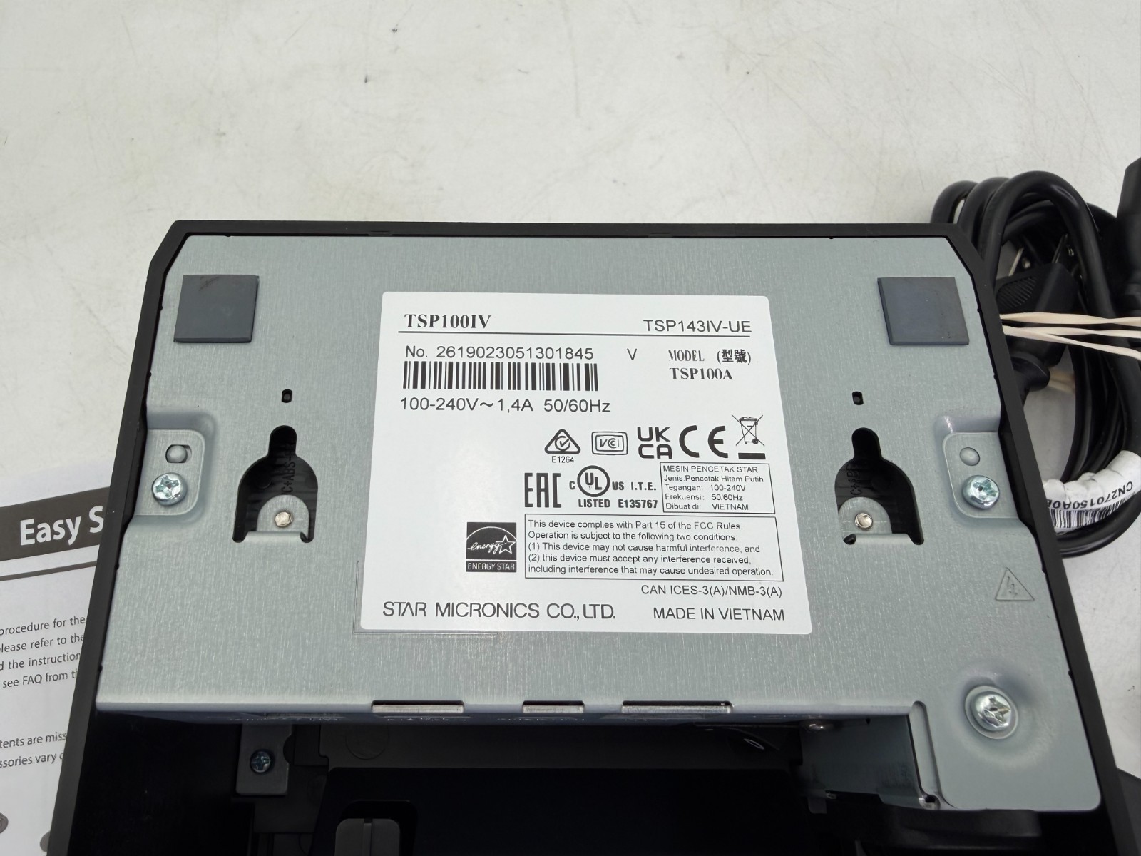 Star Micronics TSP100IV Compact High-Speed Thermal Receipt And Label Printer