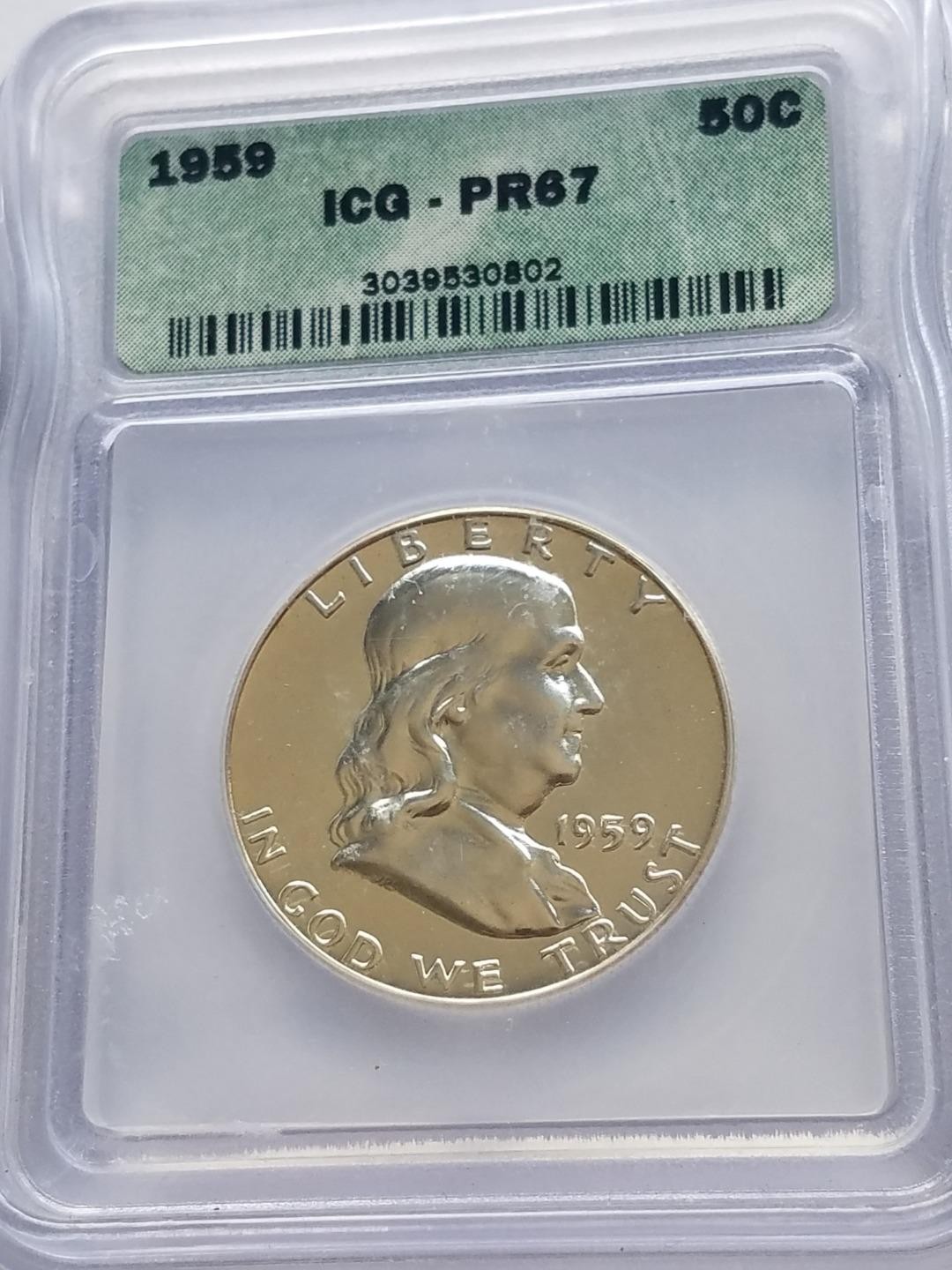 1959 Franklin Half Dollar | ICG PR67 | Proof