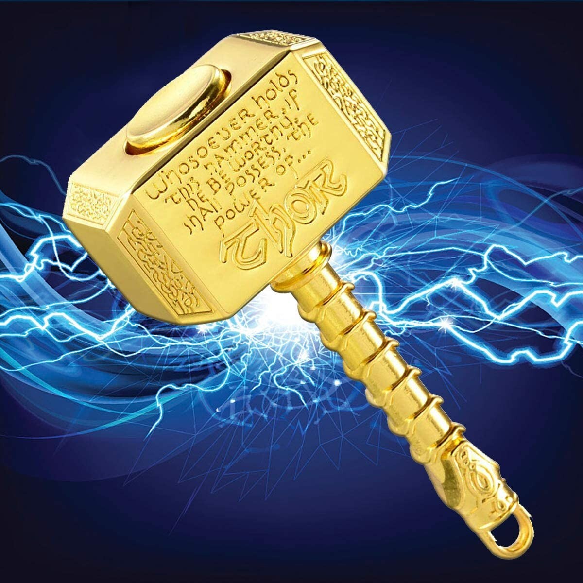 Thor Hammer All Metal Fidget Spinner Toy Boys Girls Kids Adults ADHD Focus