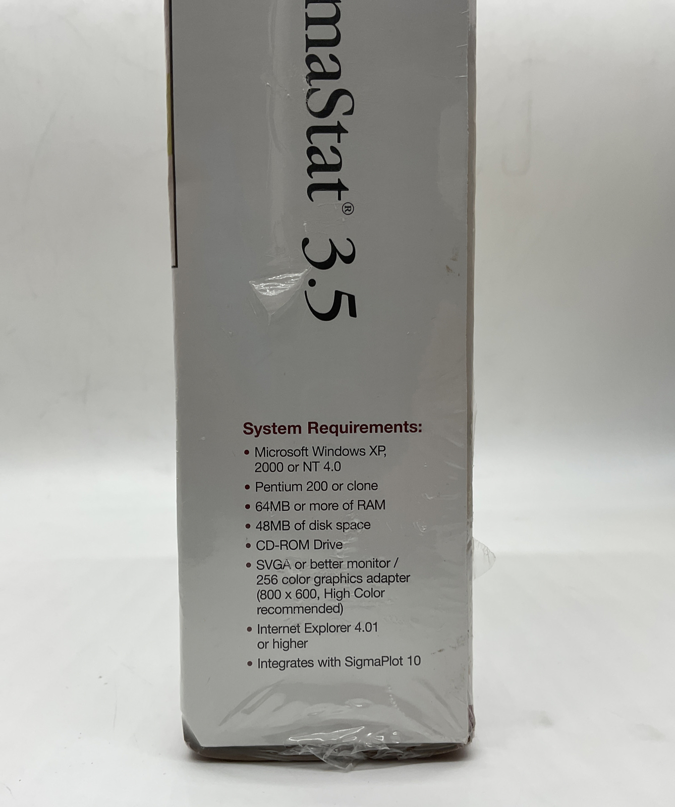 SYSTAT Sigmastat 3.5 Advisory Statistics for Microsoft Windows XP