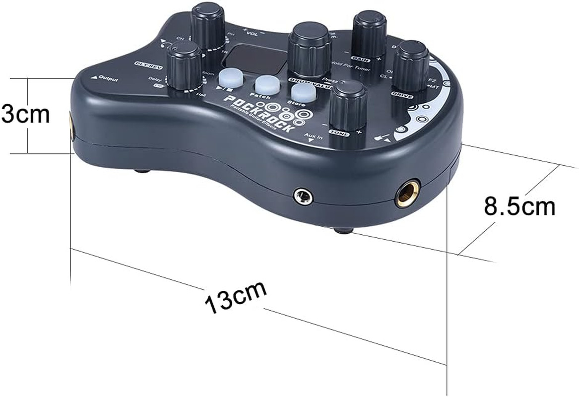 Guitar Distortion Pedal Delay Guitar Pedal Portable Guitar Multi-Effects Process