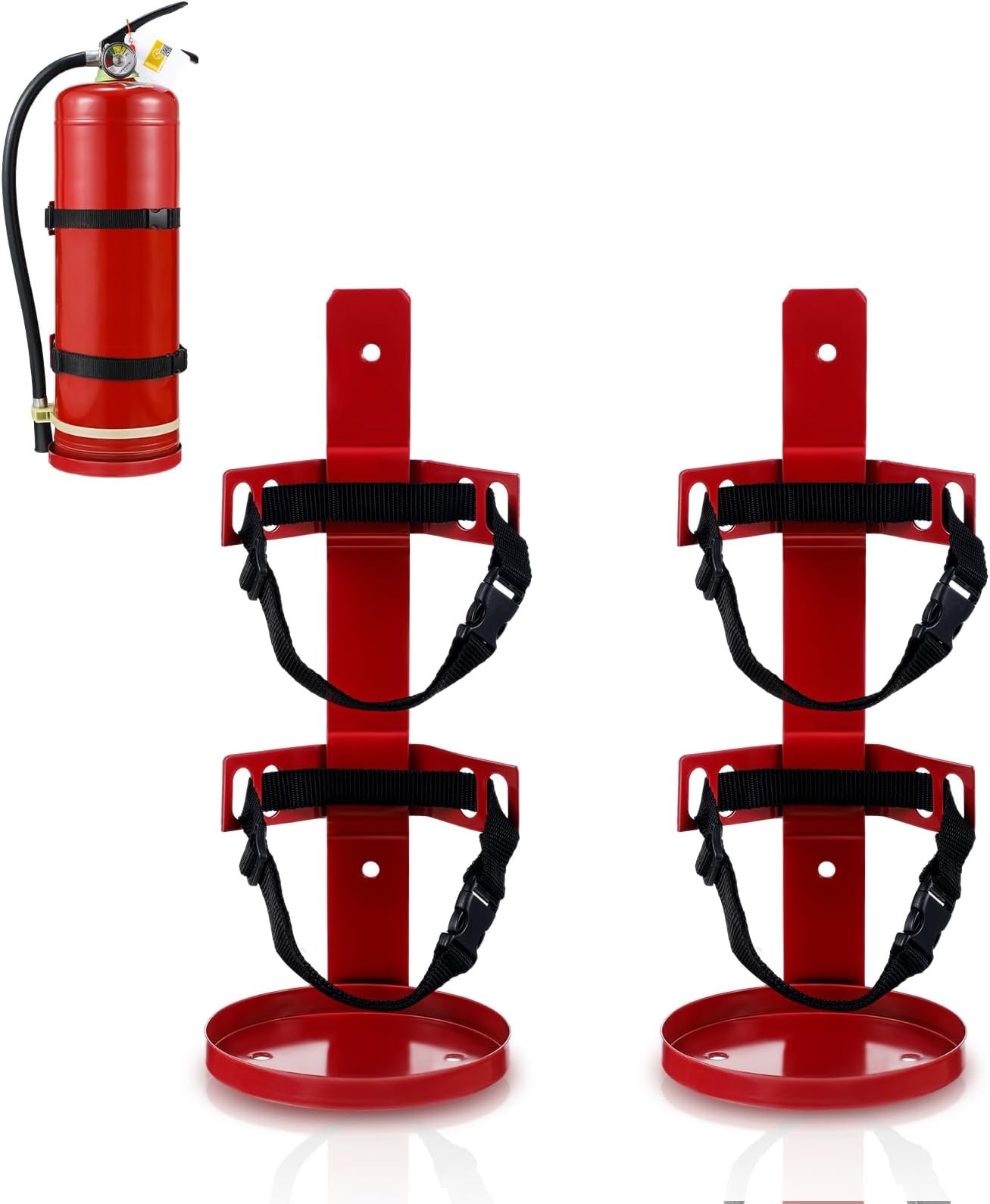 Suzile Fire Extinguisher Mount Bracket, Heavy Duty Wall Hanging Holder Metal ...