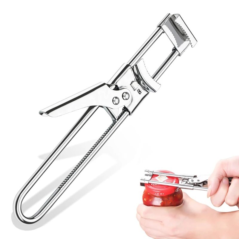 Adjustable Stainless Steel Bottle Jar Can Opener - Easy Grip Heavy Duty