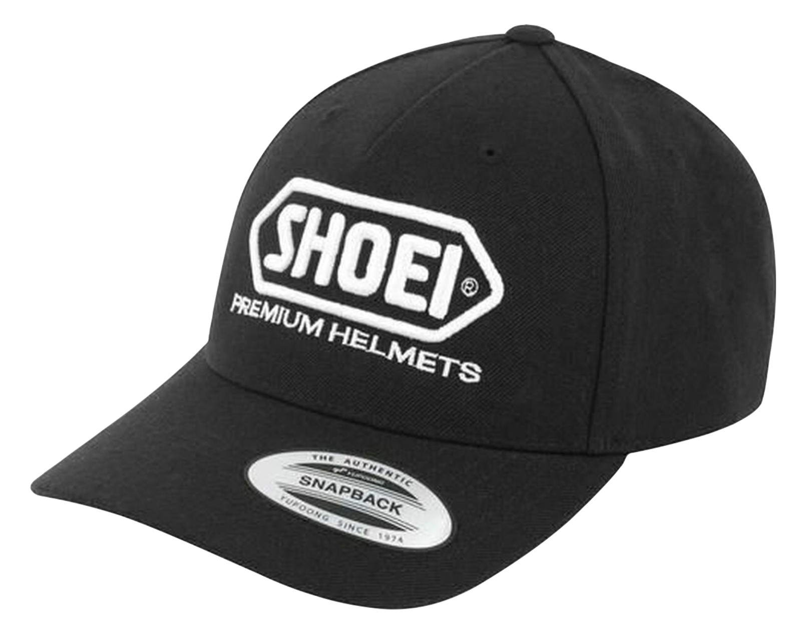 Shoei Curved Bill Snapback Hat Black/White
