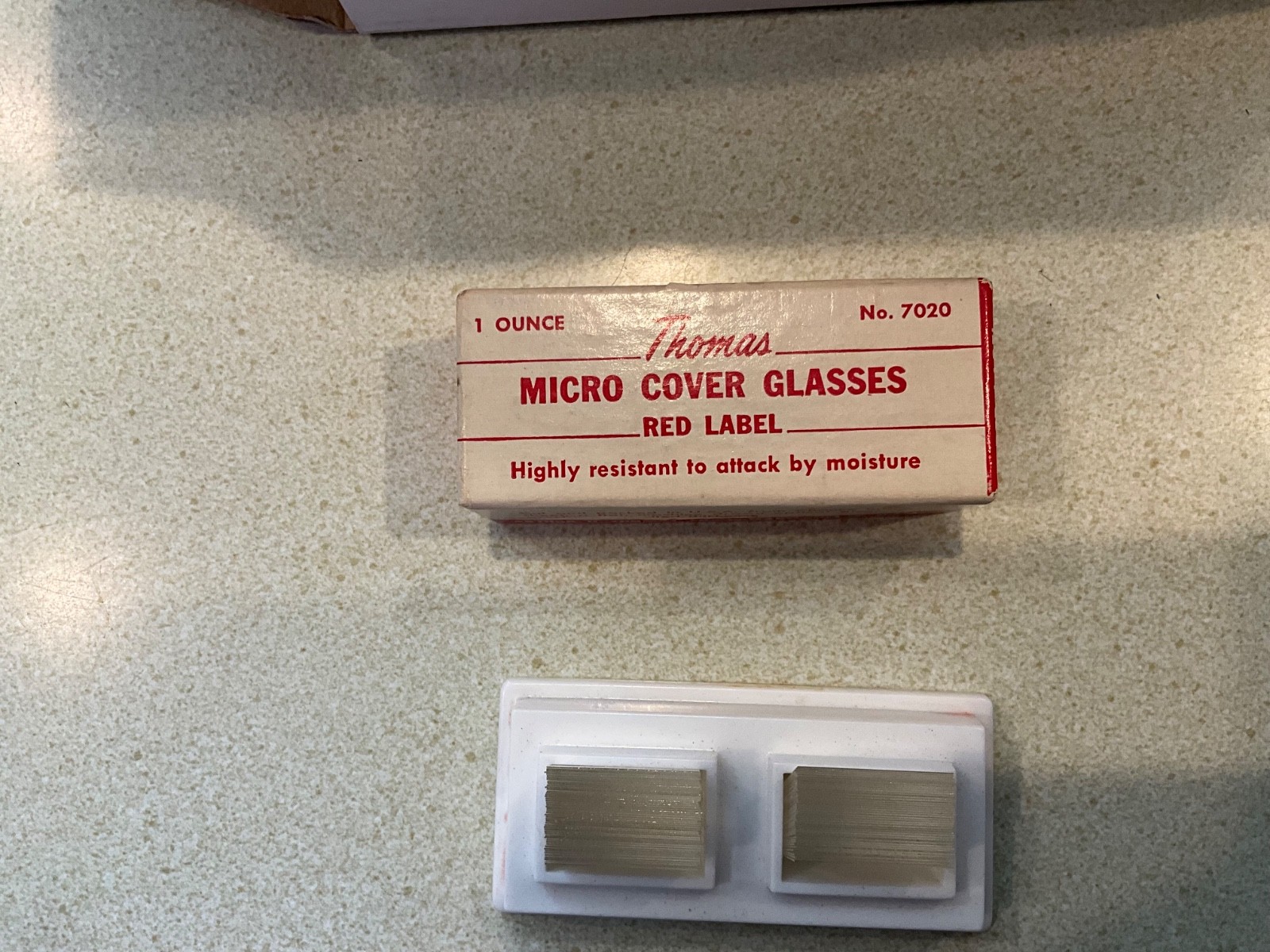 Vintage Turtox Microscope Slides and Thomas Micro Cover Glasses