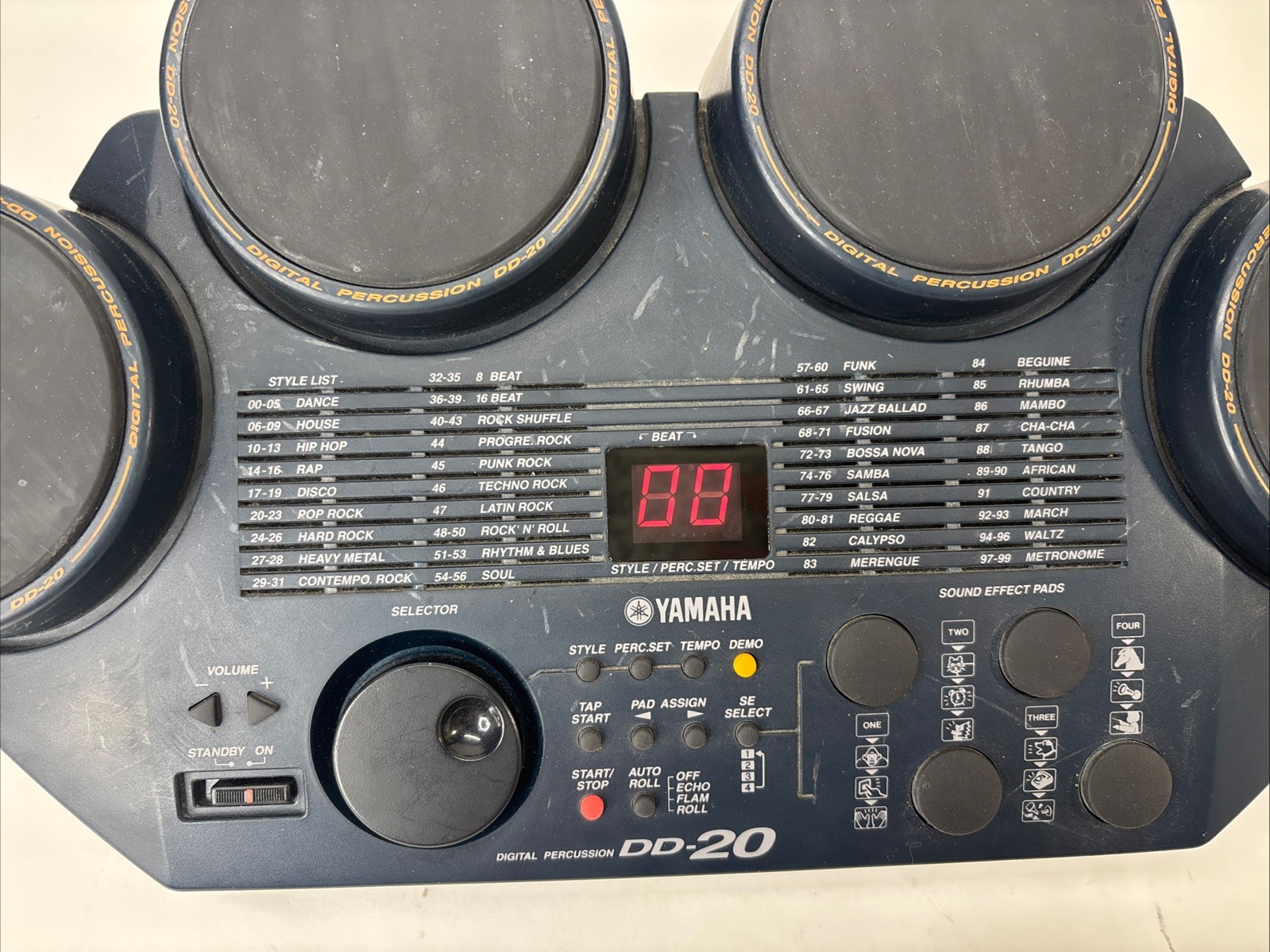 Yamaha DD-20 Digital Percussion Drum Set Machine Tested Works