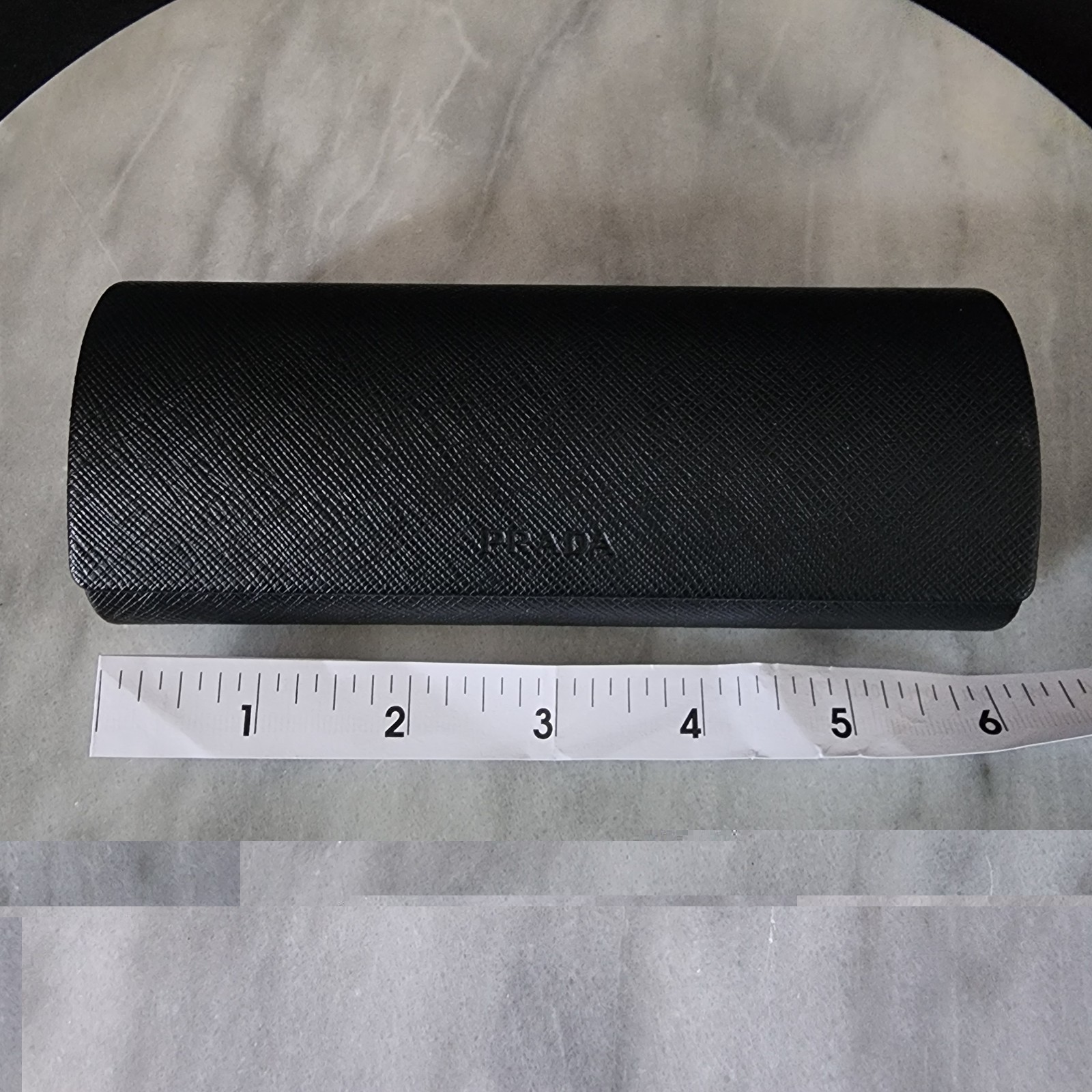 Prada Universal Black Small Hard Case for Eyeglasses Sunglasses Cleaning Cloth