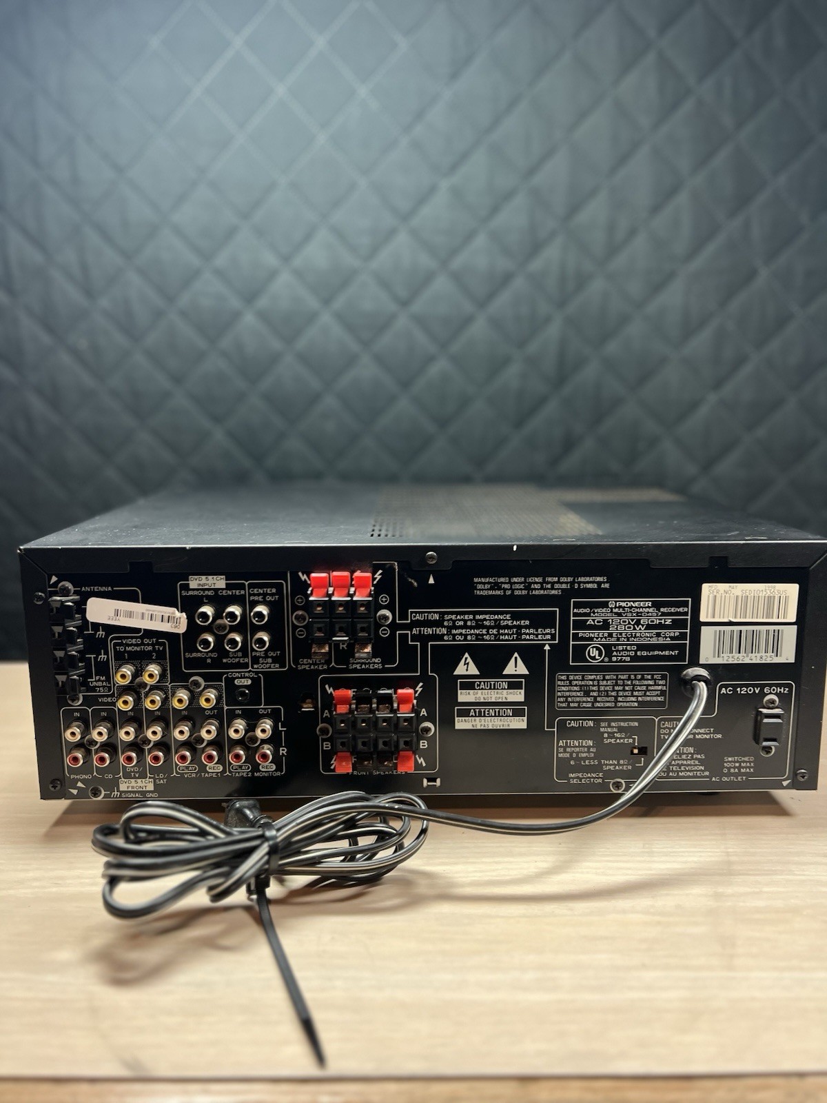 Pioneer VSX-D457 Stereo AV Receiver Amplifier Dolby, 5.1 Tested Works!!!!