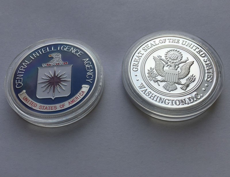 US CIA Central Intelligence Agency American Silver Eagle Challenge Coin Gift