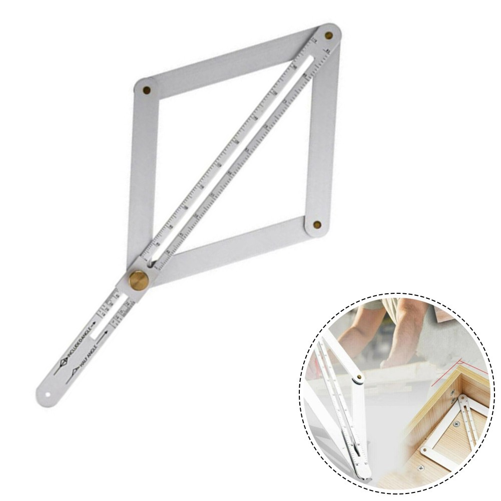 Protractor Square Protractor Measurements Multi-Angle Stainless Steel Tool