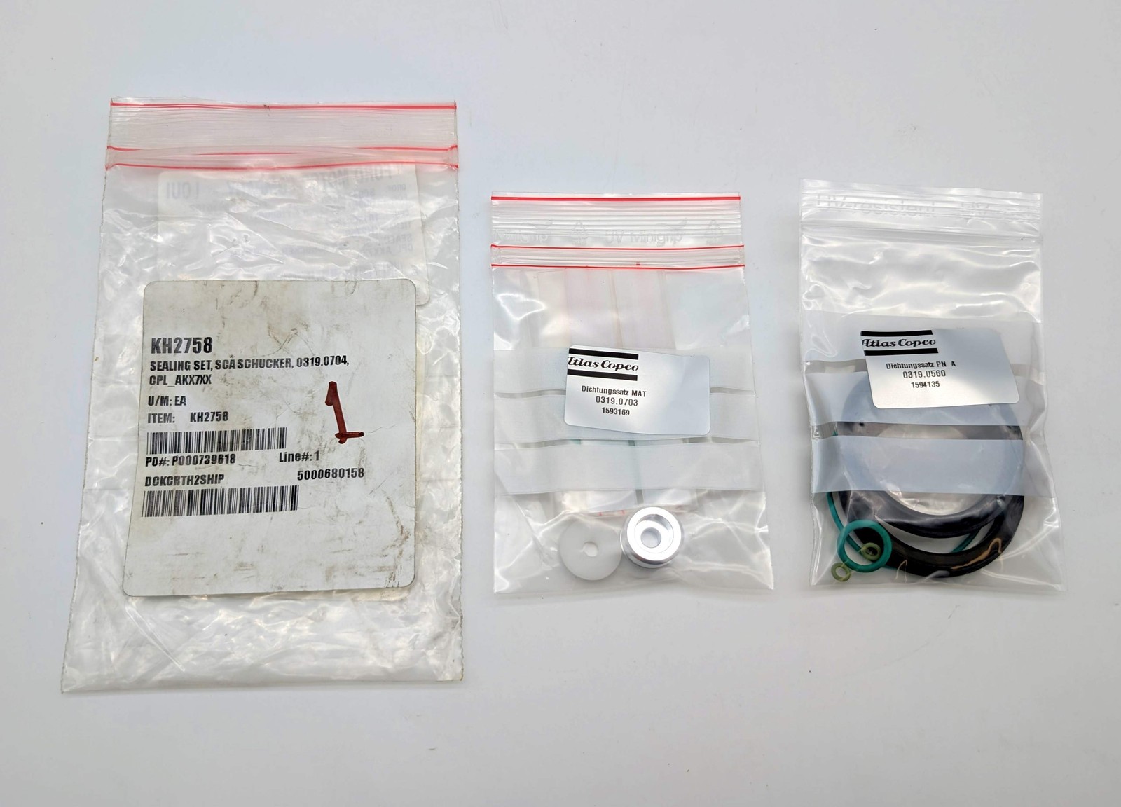 SCA Atlas Copco 0319.0704 Sealing Kit for Adhesive Dispensing System Schucker