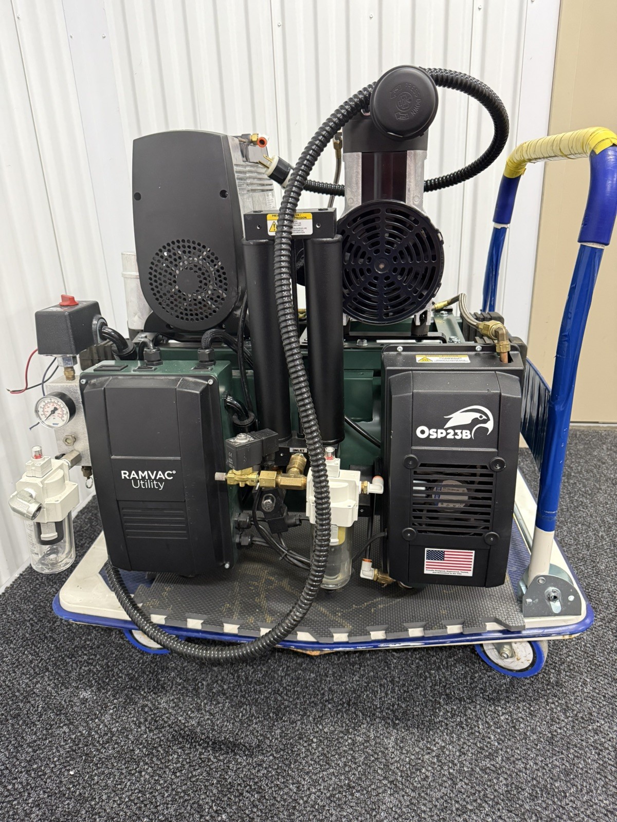 DentalEZ Ramvac OSP23B Osprey Dental Air Compressor – Smart Controls – Oil-Free