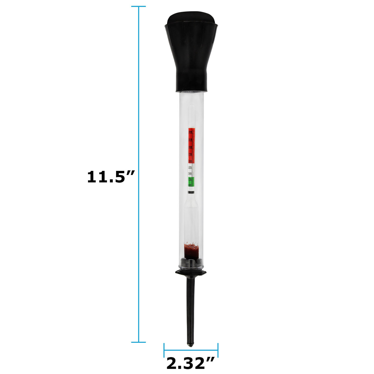 Mighty Max Battery Hydrometer Tester, Acid, Electrolyte, Lead Flooded
