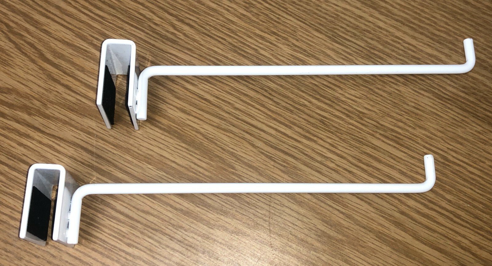 SLATWALL UHOOK 8 3/4", WHITE, METAL (LOT OF 16)