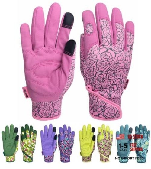 Thorn Proof&Puncture Resistant Gardening Gloves with Large 1 Pair Per Pack-pink
