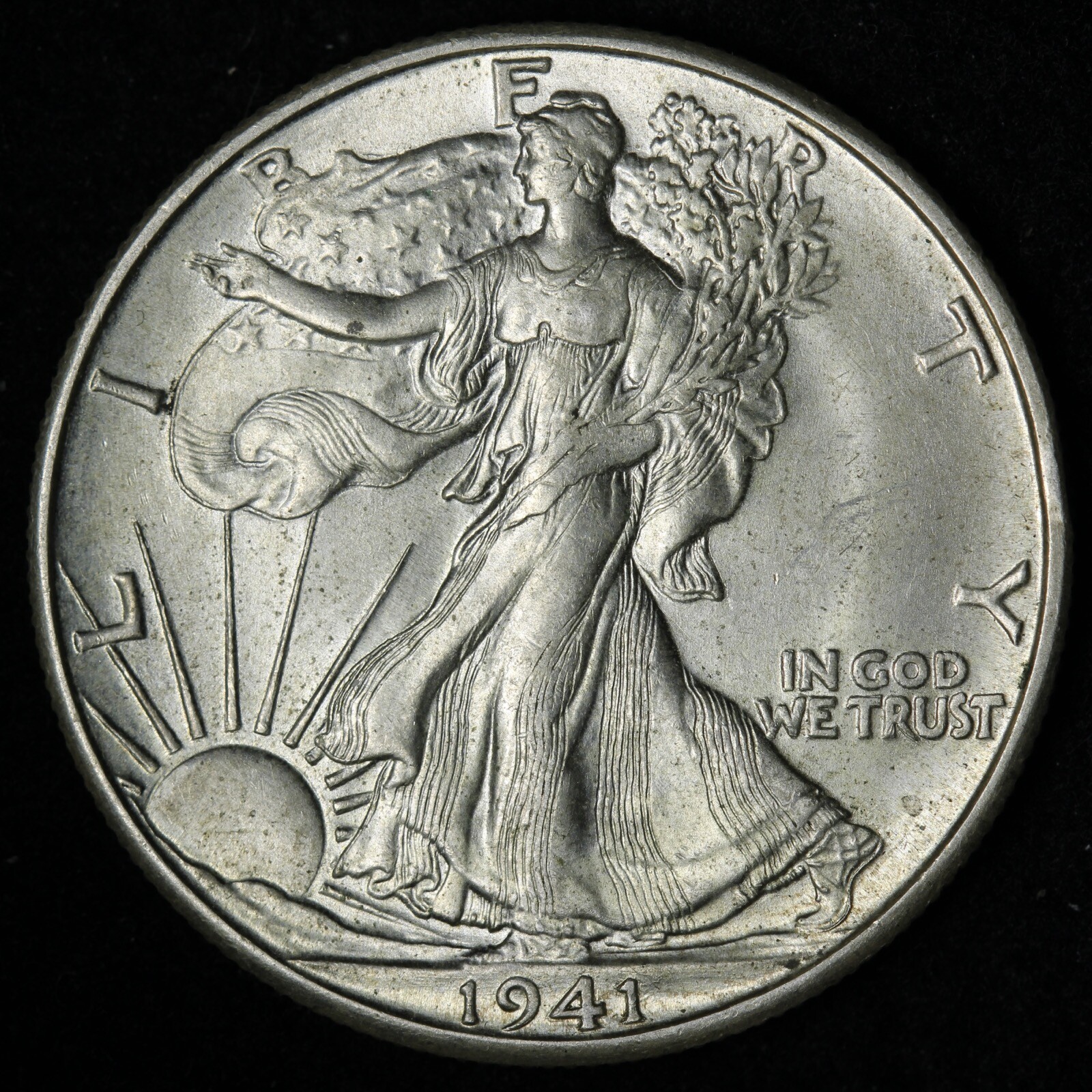 1941-D Walking Liberty Silver Half Dollar GEM BU *UNCIRCULATED* MS E349 DMA