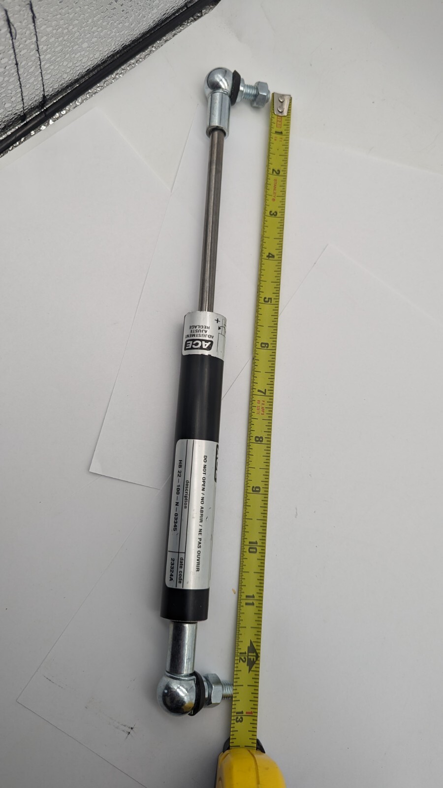 Adjustable ACE CONTROLS HB 22-100-N HYDRAULIC DAMPER STROKE 3.94" MAX F 404LBS