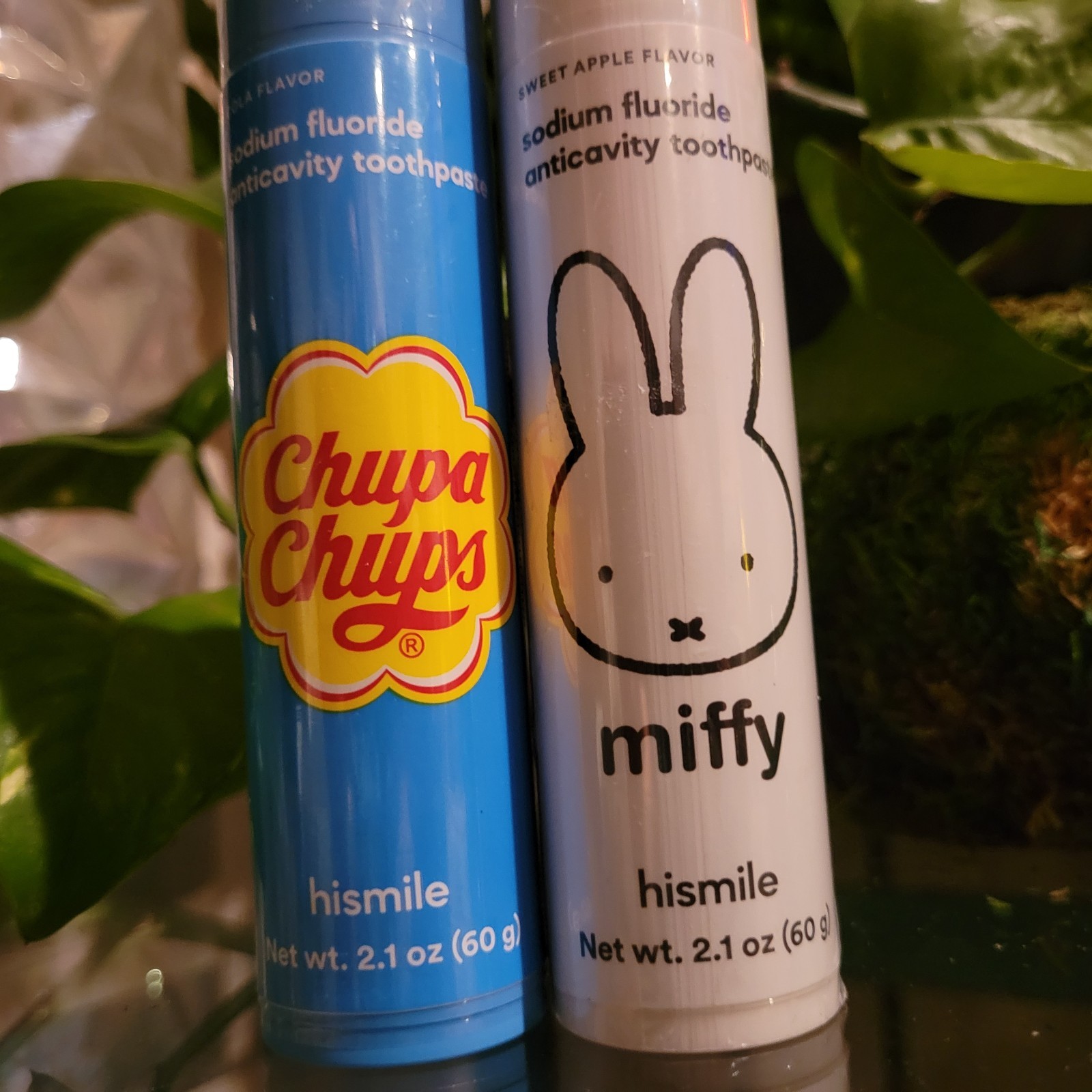 2 Hismile Flavored Toothpaste Miffy Sweet Apple Chupa Chops Cola Sodium Fluoride