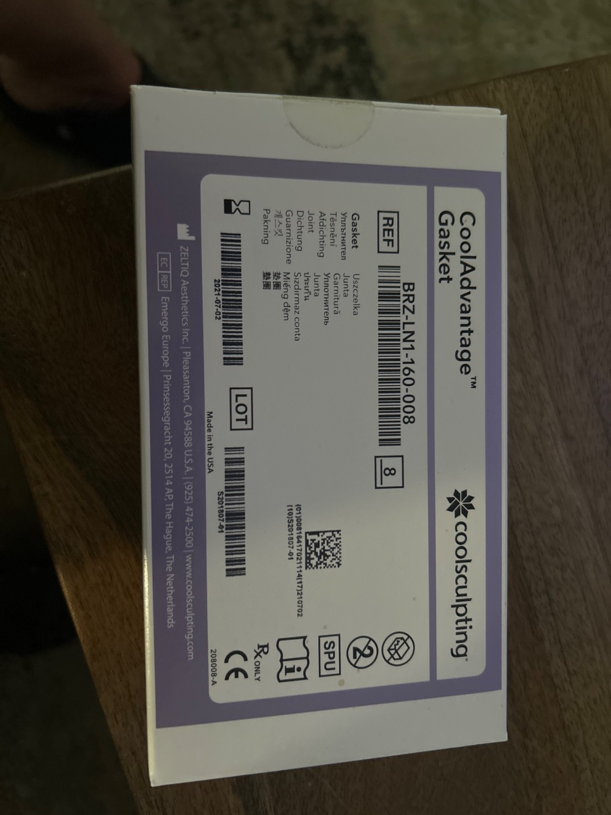 CoolSculpting CoolAdvantage  Gasket brz-ln1-160-008