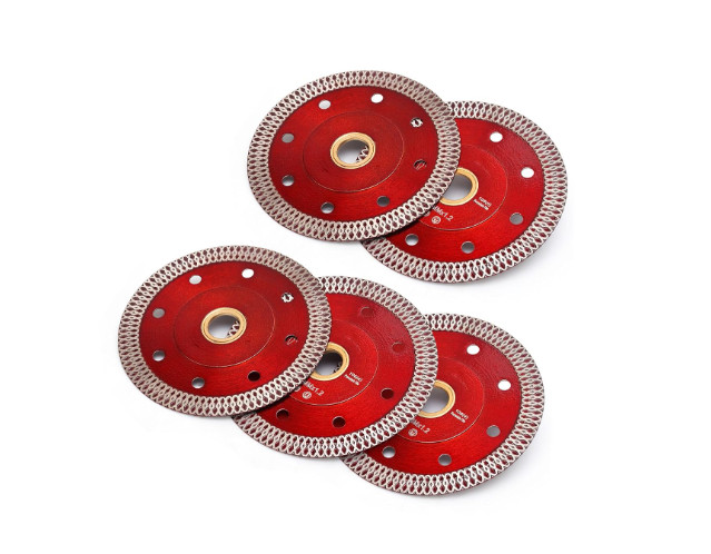 Discos de sierra diamantados de 4" superdelgados para corte en seco y húmedo,