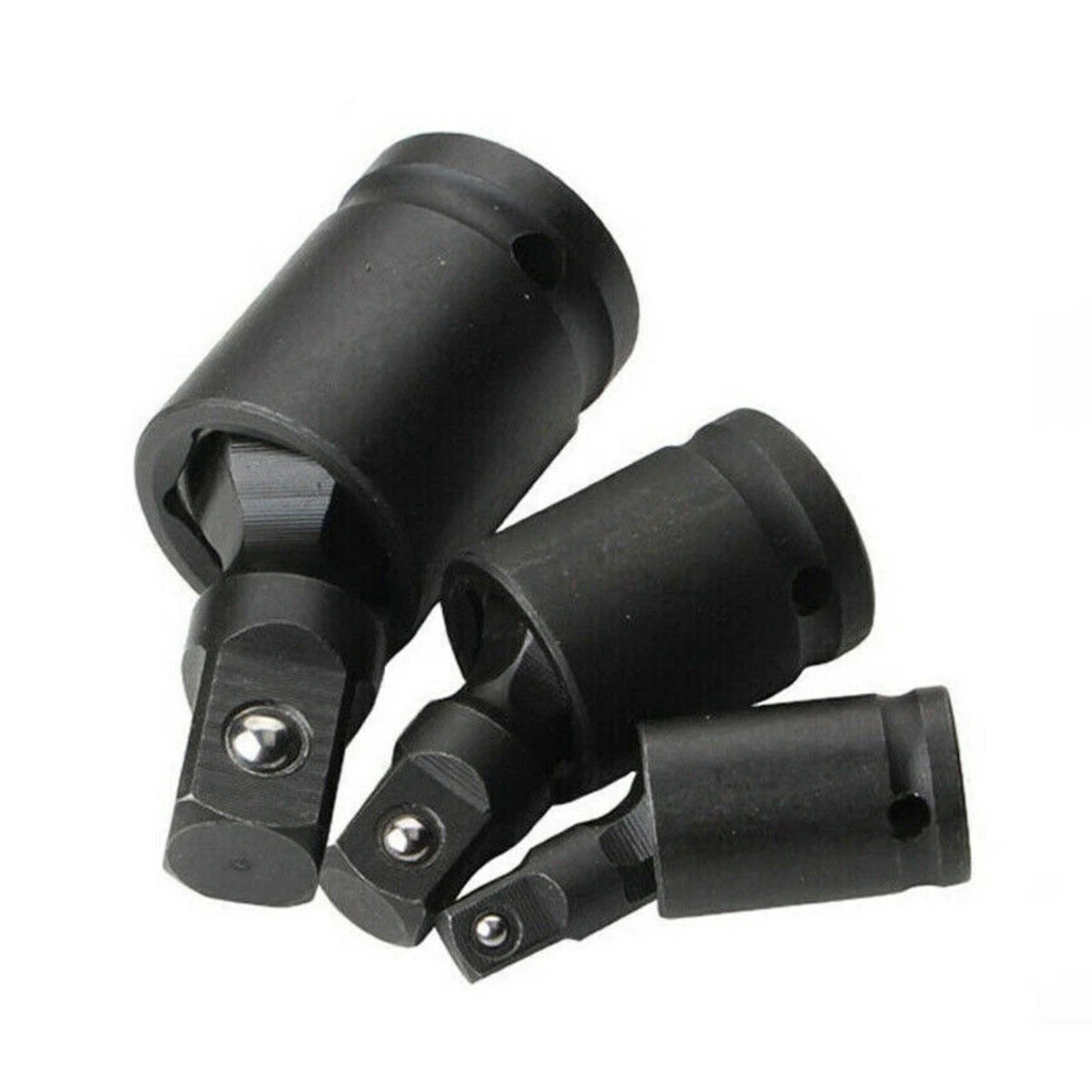 3PCS Impact Swivel Socket Adapter Set 1/4" 3/8" 1/2" Drive Universal Joint Tool