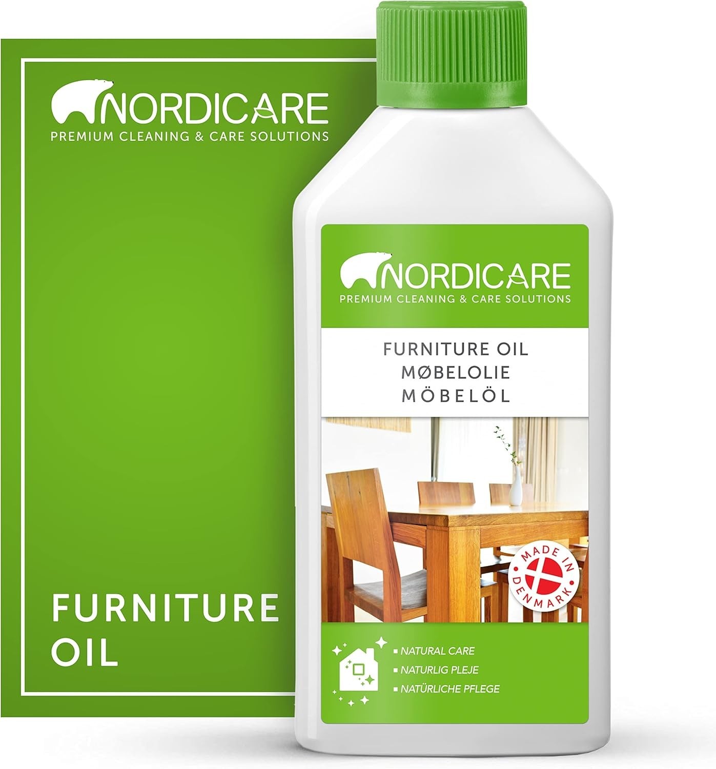 Colorless Wood Oil - Eco-Friendly Care for Oak, Pine & Larch - Made in Denmark