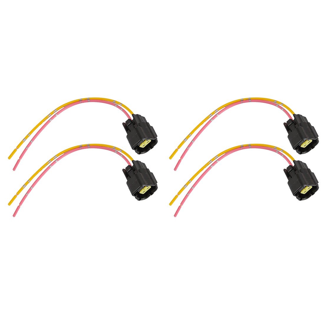 4Pcs Solenoid Valve Plug Connector Fit For Kobelco SK-8 SK200-8 SK-6E Excavator