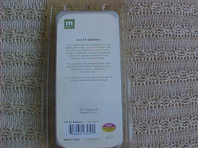 Making Memories Scrapbooking Tool Kit In Silver Metal Case additions