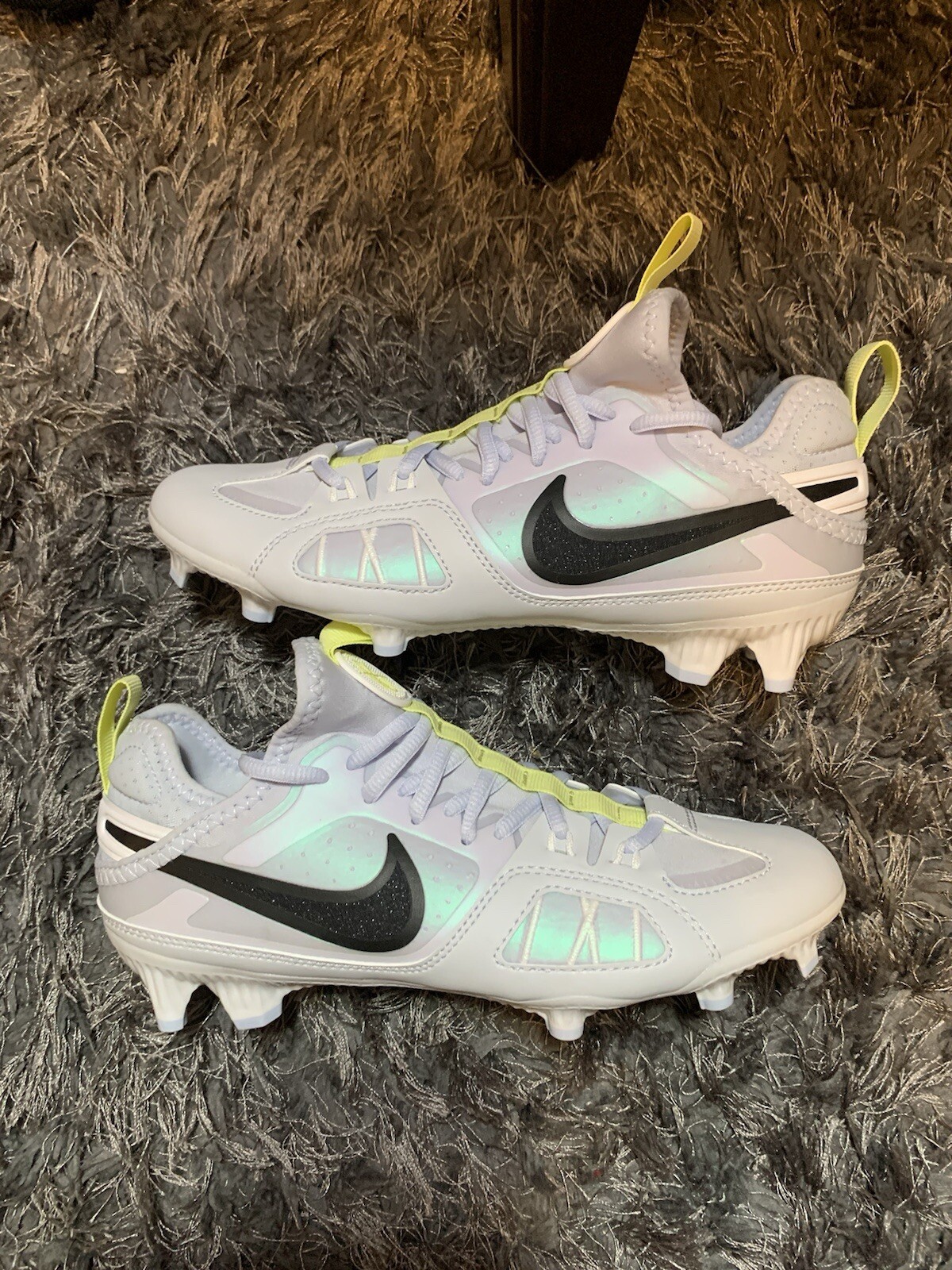 Nike Huarache 9 Varsity LAX SE Cleats Mens Size 10 New Rare FZ3620-001 Lacrosse