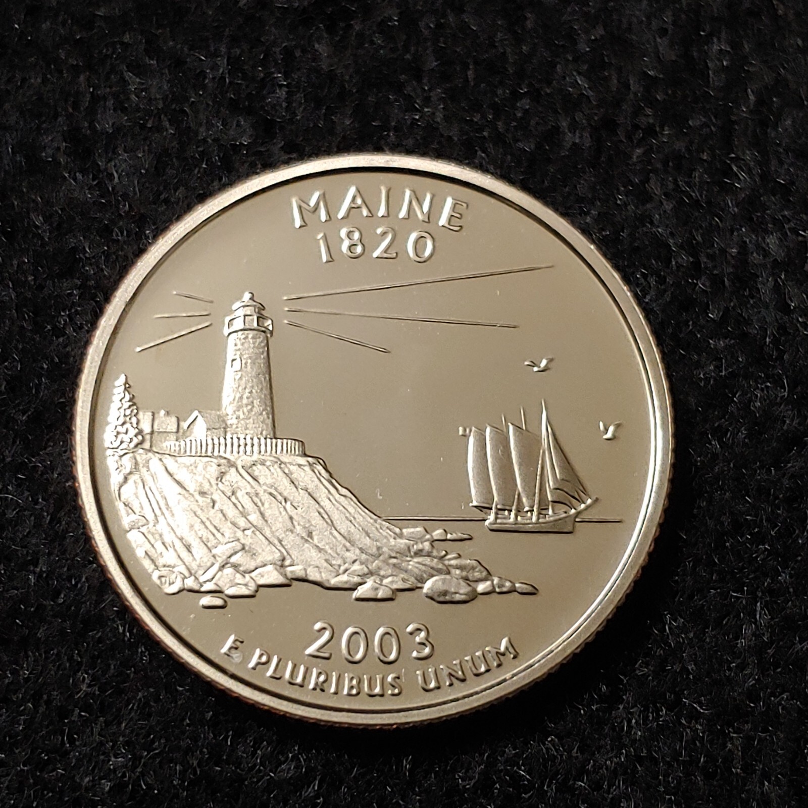 2003-S Maine State Clad S Proof Quarter uncirculated