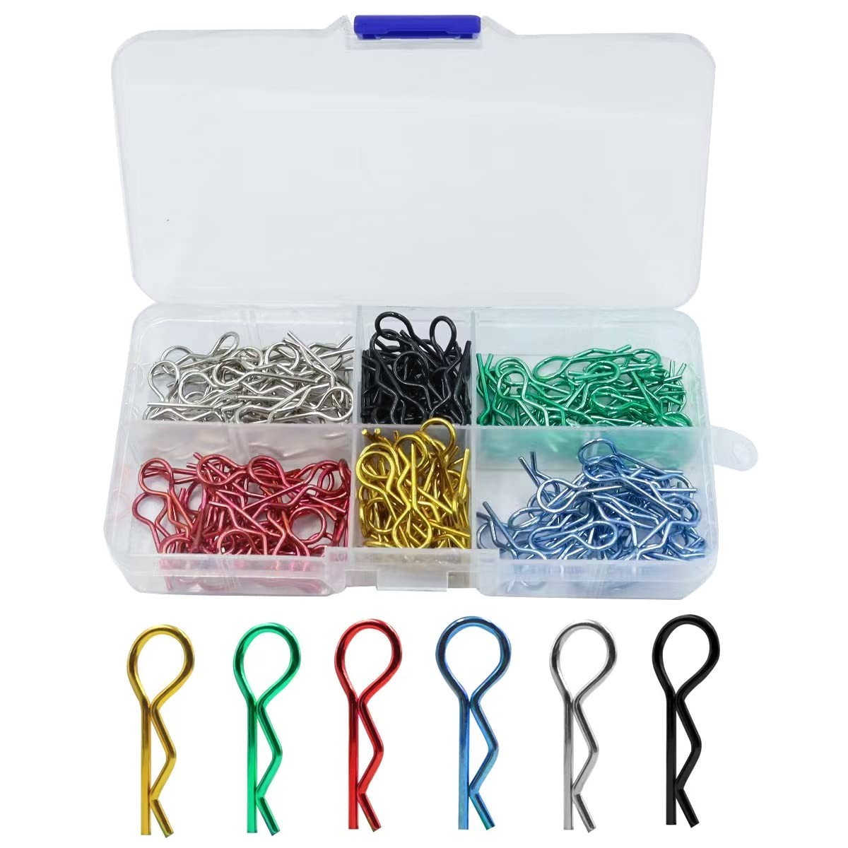 100 or 180pcs Universal RC Body Clips Car Clips Steel R Clips Stainless Steel