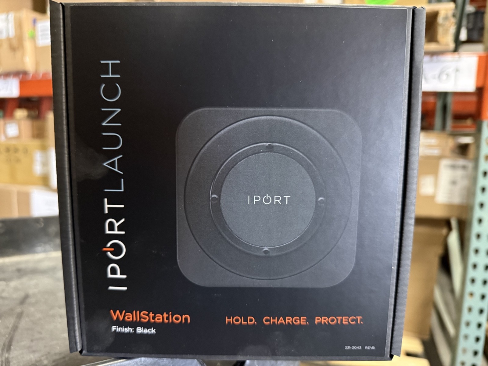 iPort Launch WallStation Wireless iPad Charging Dock 70170  - Black - BRAND NEW