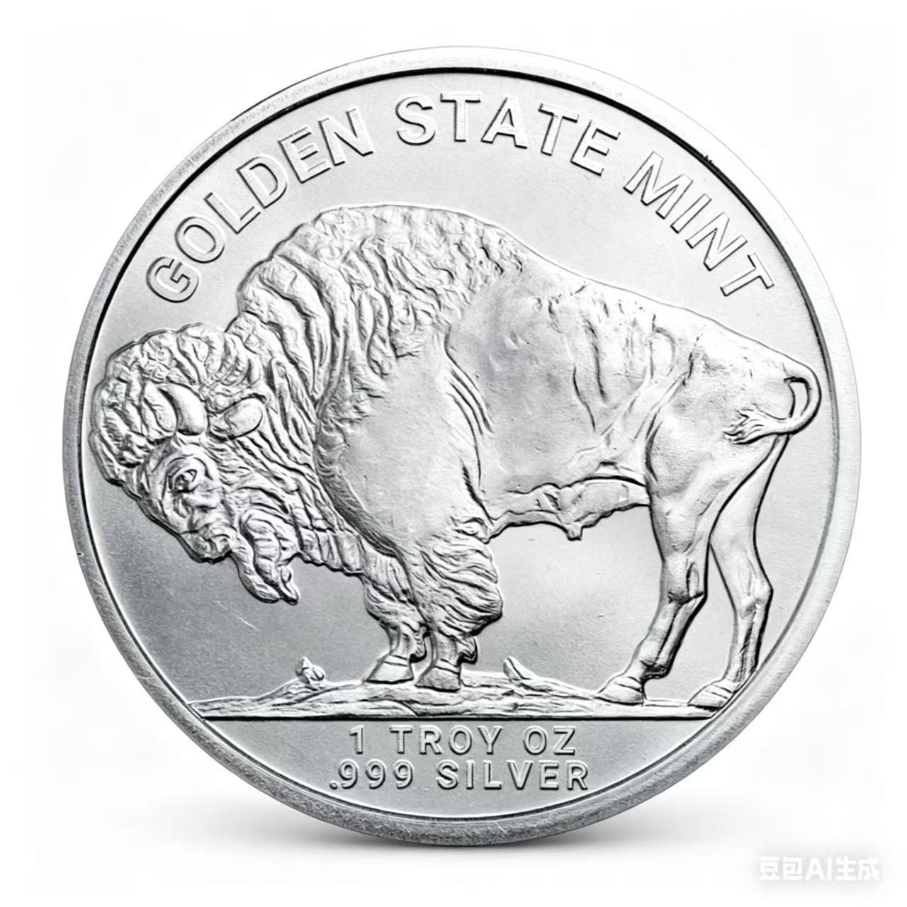 1 oz Casting Silver Round - Buffalo