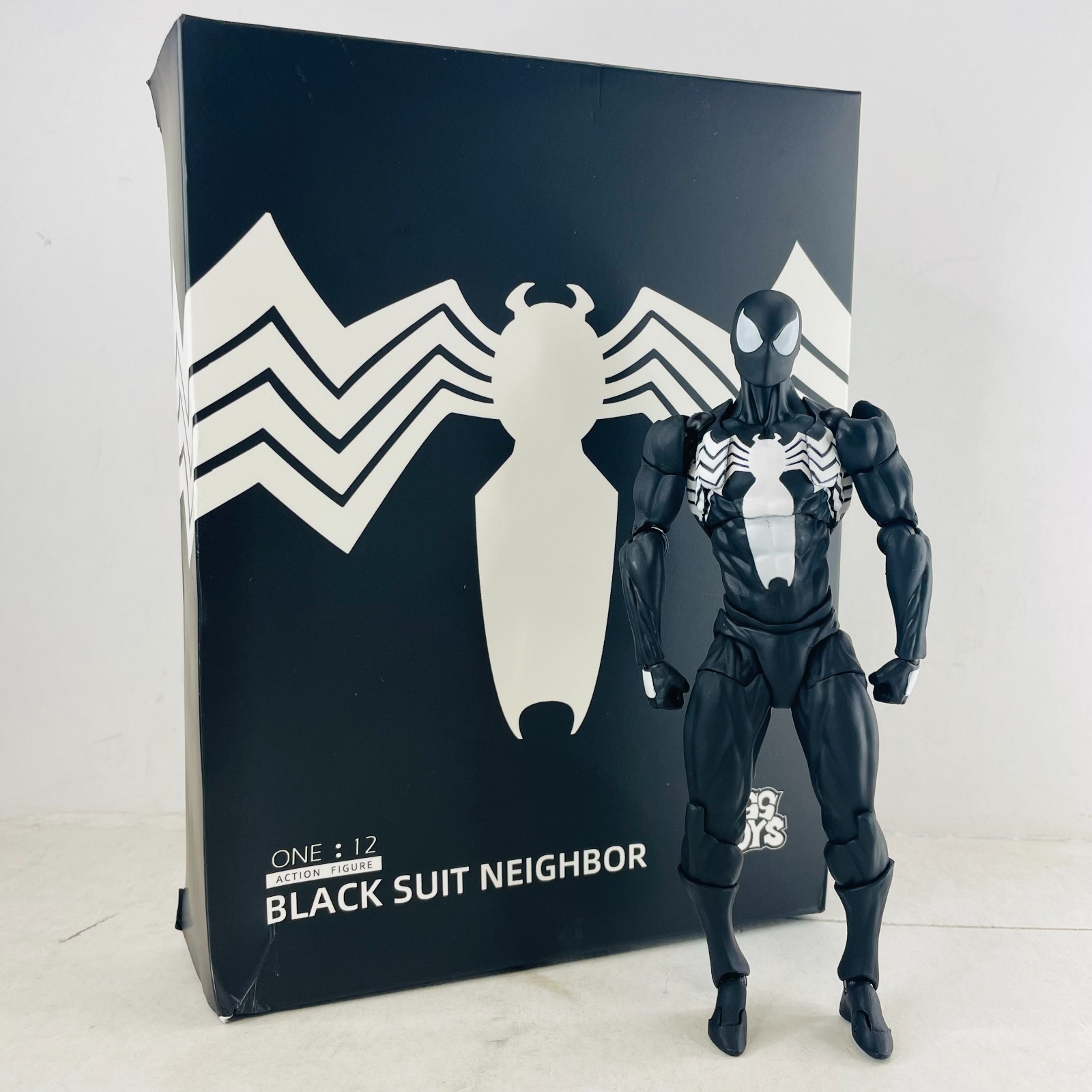 Spider-Man Black Suit Neighbor Symbiote Parker Venom 6" Action Figure Toy Gift