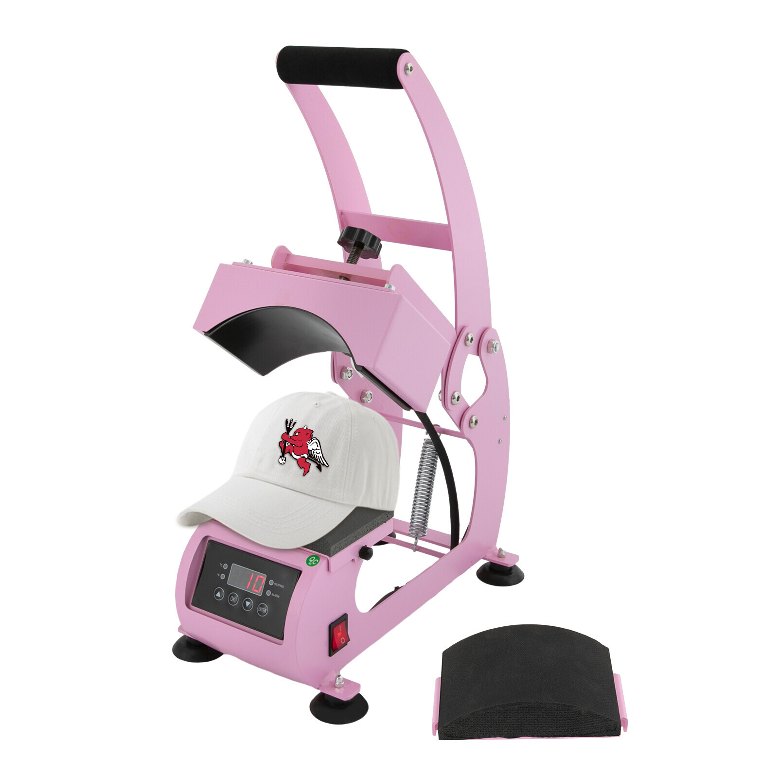 500W Hat Heat Press Machine Temperature Control Heating Plate Cap Press Machine