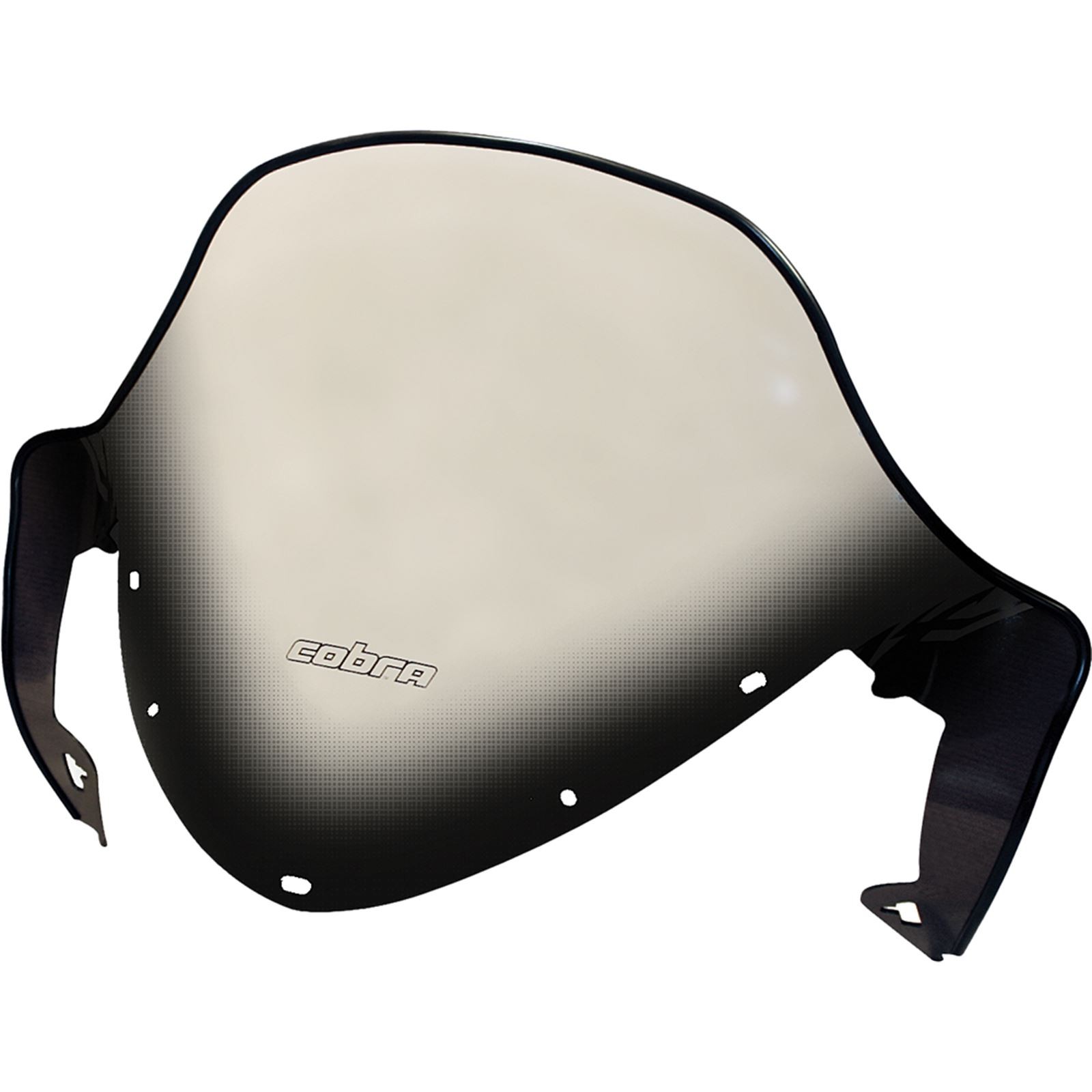 Cobra Windshield - 15" - Tall - Clear/Black - for Polaris - Snowmobile 11940