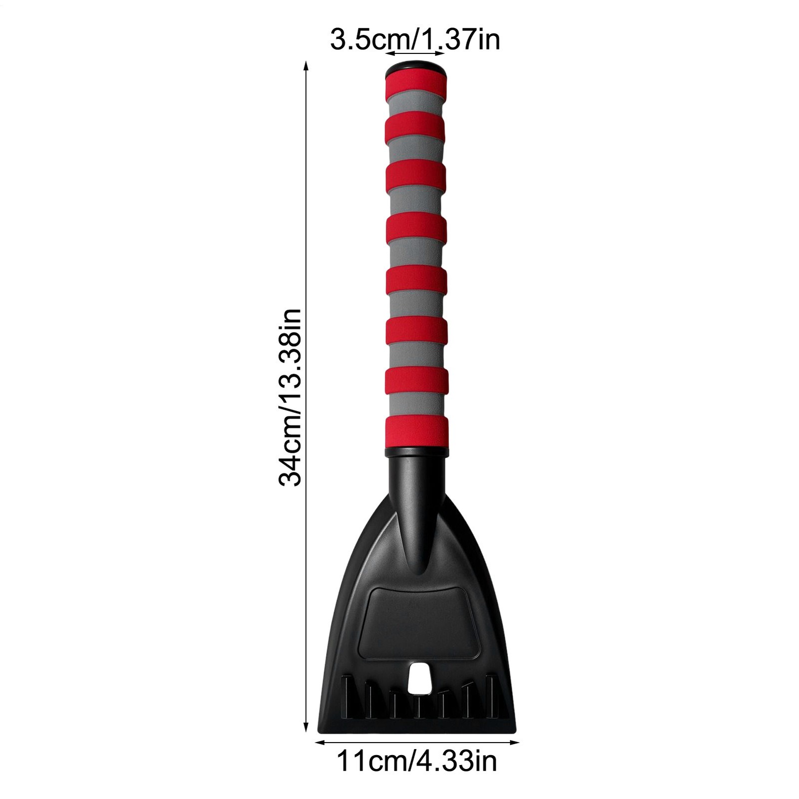 Ice Scraper Portable Ergonomic Auto Supplies With Silicone Handle