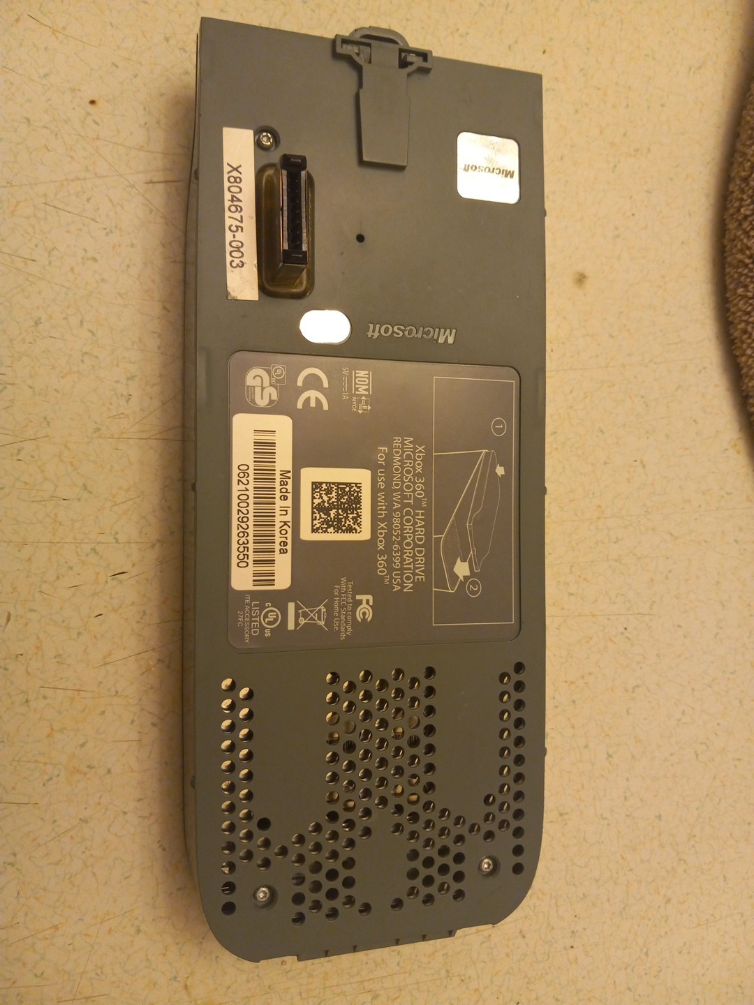 OEM Official Microsoft Xbox 360 Hard Drive HDD X804675-003 20GB AUTHENTIC