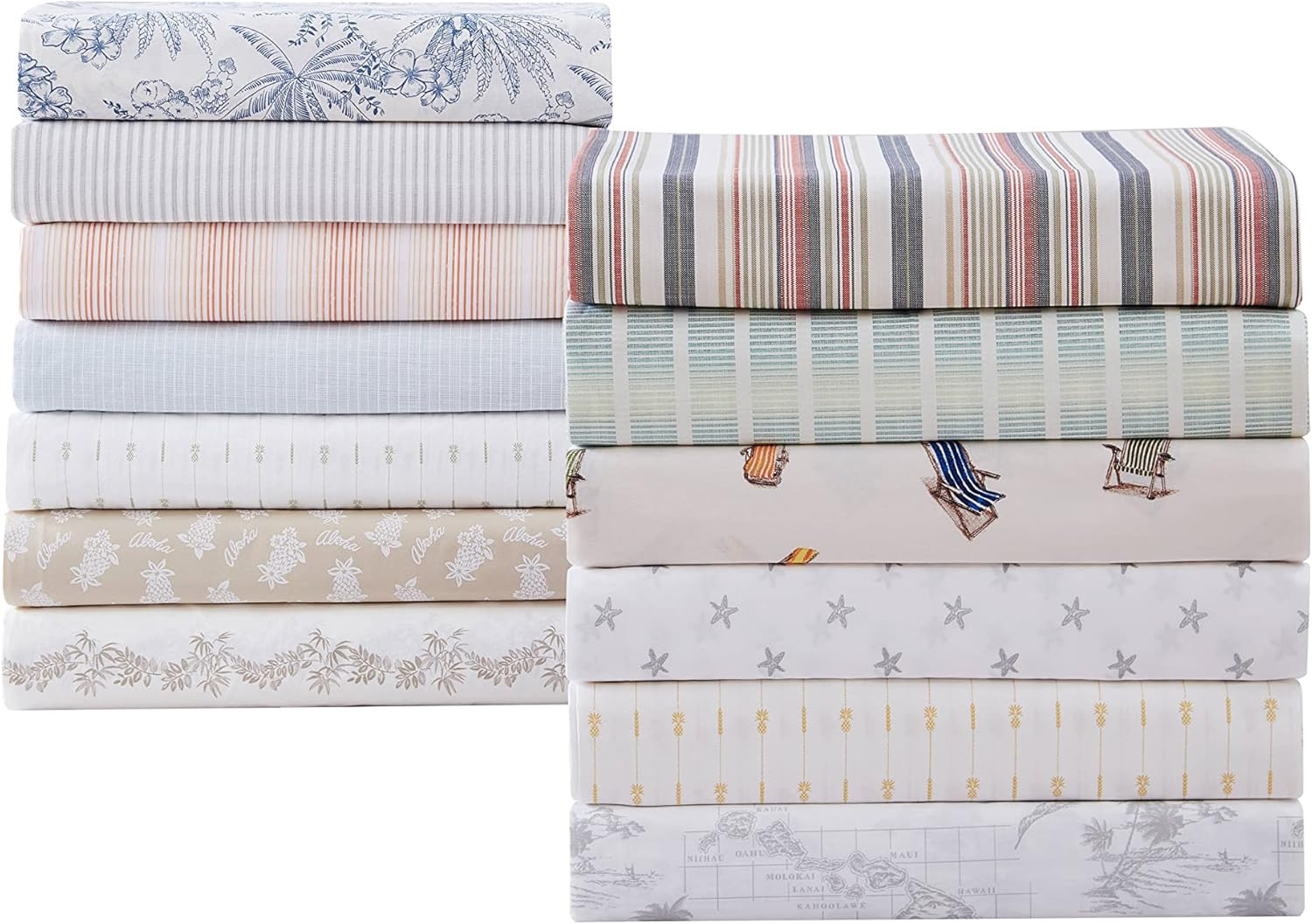 Tommy Bahama - King Size Sheets Set, Crisp & Tailored Cooling Sheets with a Smoo