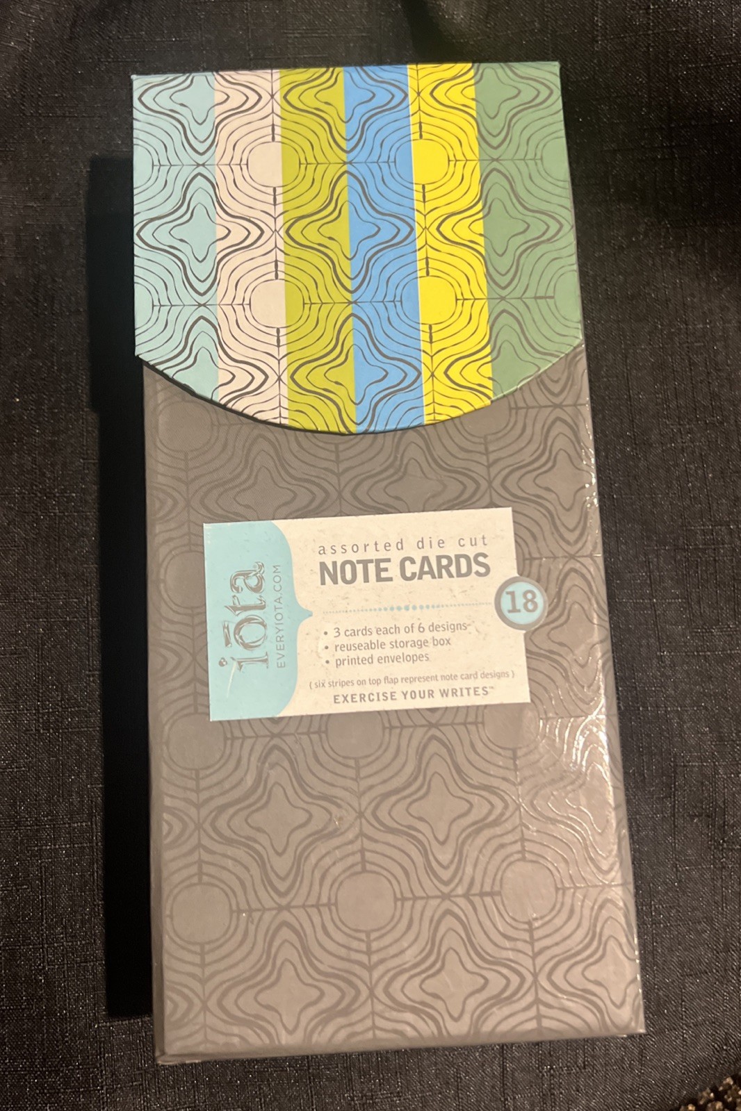 Diecut Hello Deluxe Note Card Set With Keepsake Box Set Of 13. Open Box