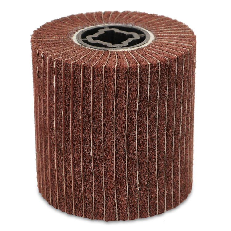 4" x 4" BHA Interleaf Flap Wheel Abrasive Drum 3/4" Quad Keyway - 240 Grit