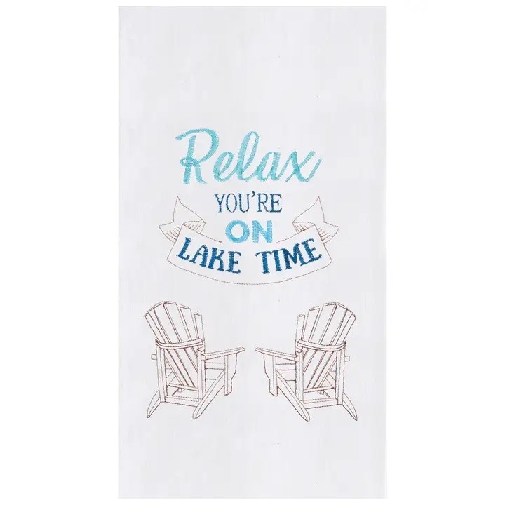 C&F Home Kitchen Towel, Relax You're on Lake Time (86171447)